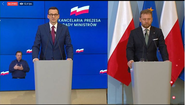 Konferencja Premiera i Ministra Zdrowia: od jutra dla wszystkich nowe ograniczenia!