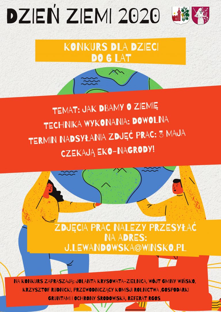 Dziś 22 kwietnia czyli Dzień Ziemi. Gmina Wińsko ogłasza specjalny konkurs dla przedszkolaków!