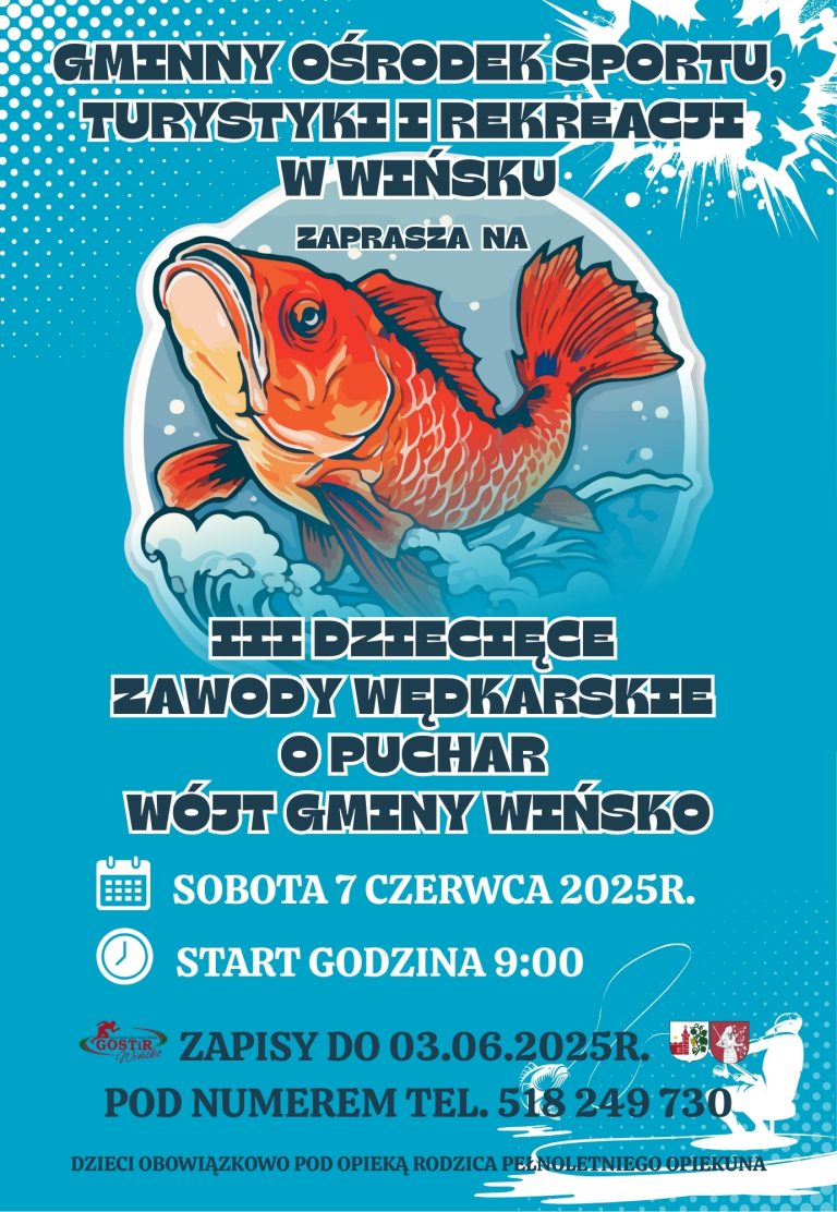 III Dziecięce Zawody Wędkarskie o Puchar Wójt Gminy Wińsko