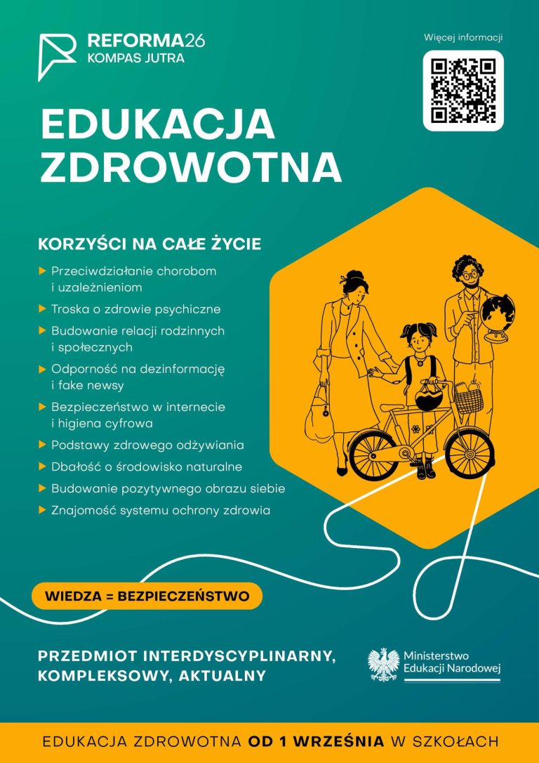Edukacja zdrowotna – nowy przedmiot w szkołach od roku szkolnego 2025/2026